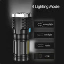 4LED Rechargeable USB LED Flashlight Ideal To Have A Wide Vision In The Dark Maximum Visibility And Reliability-COMPREMAYS