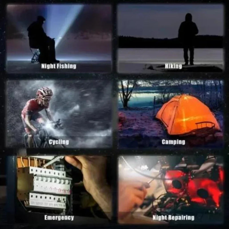 4LED Rechargeable USB LED Flashlight Ideal To Have A Wide Vision In The Dark Maximum Visibility And Reliability-COMPREMAYS