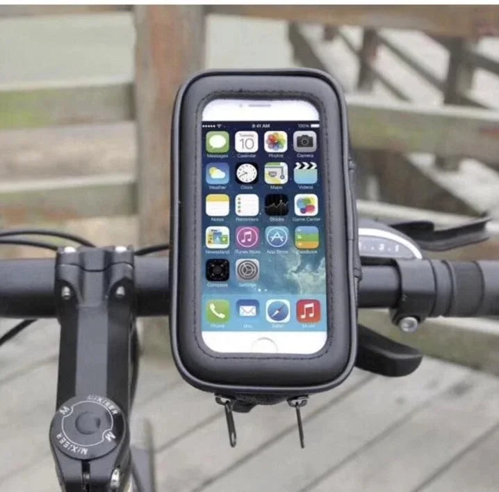 Motorcycle Bicycle Support Waterproof Mobile Phone Case Touch Protection Safety Practicality Daily Use Adjustable Resistant Rides